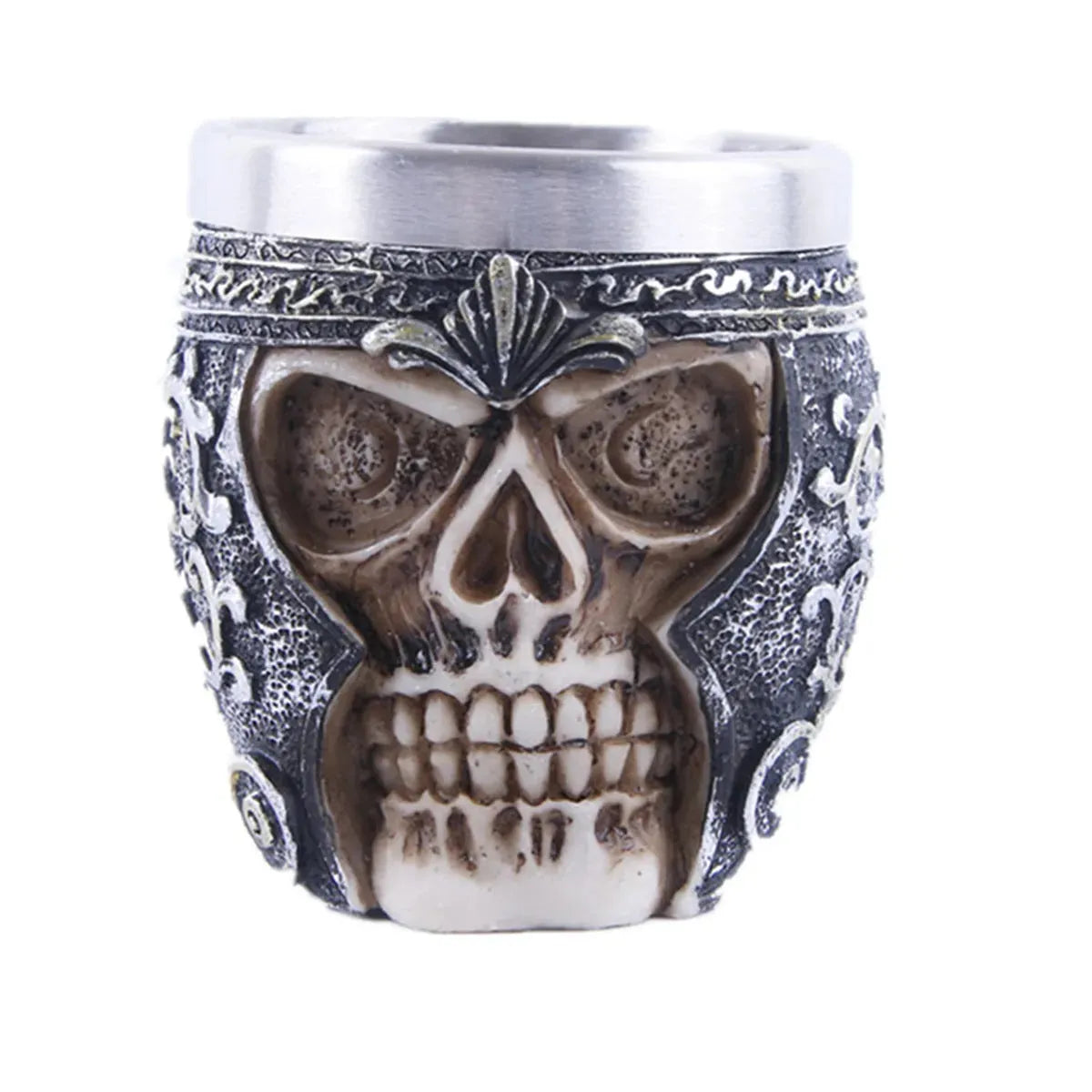 Creative Skull Knight Claw Resin Cup Stainless Steel Drinking Cup - Bellarte Enchanté Creative Skull Knight Claw Resin Cup Stainless Steel Drinking Cup